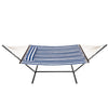 Amaca da Giardino Brasiliana con Cuscino e Supporto in Acciaio, portata 200kg 140x210cm