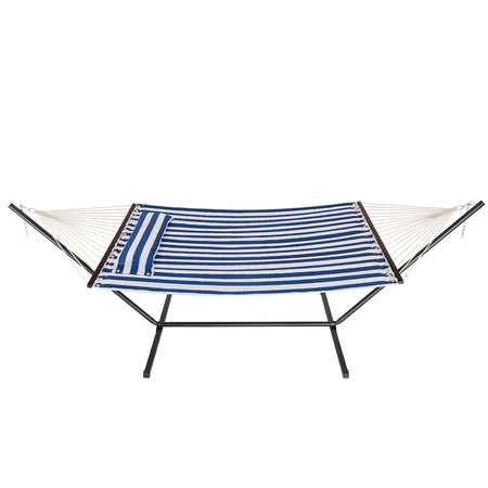 Amaca da Giardino Brasiliana con Cuscino e Supporto in Acciaio, portata 200kg 140x210cm