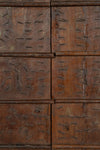 Biscottini Porta portone in legno massello e ferro da interno o da esterno vecchia e antica medievale scorrevole