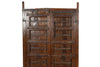 Biscottini Porta portone in legno massello e ferro da interno o da esterno vecchia e antica medievale scorrevole