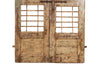 Biscottini Porta portone in legno massello e ferro da interno o da esterno vecchia e antica medievale