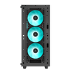 DeepCool CC560 V2 Midi Tower Nero (DeepCool CC560 Case V2, Gaming, Black, Mid Tower, 1 x USB 3.0 / 1 x USB 2.0, Tempered Glass Side Window Panel, DeepCool Blue LED Fans, ATX, Micro ATX, Mini-ITX)