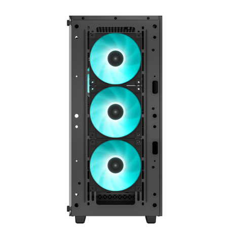 DeepCool CC560 V2 Midi Tower Nero (DeepCool CC560 Case V2, Gaming, Black, Mid Tower, 1 x USB 3.0 / 1 x USB 2.0, Tempered Glass Side Window Panel, DeepCool Blue LED Fans, ATX, Micro ATX, Mini-ITX)