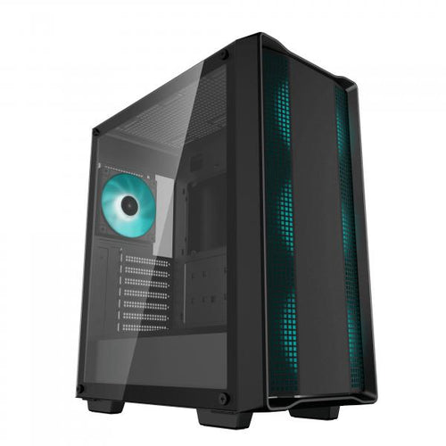 DeepCool CC560 V2 Midi Tower Nero (DeepCool CC560 Case V2, Gaming, Black, Mid Tower, 1 x USB 3.0 / 1 x USB 2.0, Tempered Glass Side Window Panel, DeepCool Blue LED Fans, ATX, Micro ATX, Mini-ITX)