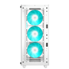 DEEPCOOL CASE MID TOWER CC560 V2 WHITE 3+1x120 LED FAN TG