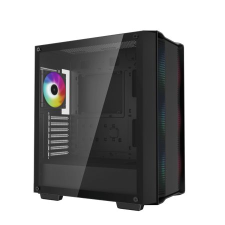 DEEPCOOL CASE MID TOWER CC560 ARGB V2 BLK 3+1x120 ARGB FAN TG