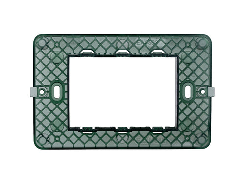 ETTROIT Supporto 3P Serie Starlight 3 Posti Compatibile Con Vimar Plana