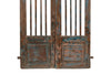 Biscottini Porta portone in legno massello e ferro da interno o da esterno vecchia e antica medievale