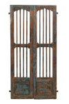 Biscottini Porta portone in legno massello e ferro da interno o da esterno vecchia e antica medievale