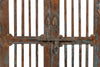 Biscottini Porta portone in legno massello e ferro da interno o da esterno vecchia e antica medievale