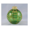 Pallina albero Santa Claus TE191532 Sfera Quadranti Verde Oro Assortito