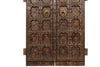Biscottini Porta portone in legno massello e ferro da interno o da esterno vecchia e antica medievale scorrevole