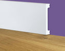 116ml-bancale-di-Battiscopa-SQUADRATO-BIANCO-Passacavo-75x13x2000mm-in-POLIMERI