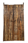 Biscottini Porta portone in legno massello e ferro da interno o da esterno vecchia e antica medievale scorrevole