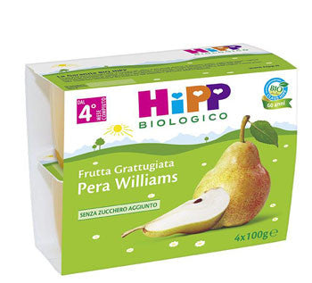 Hipp bio frutta grattuggiata pera 4vasettix100g