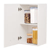 Mobile Cucina Pensile 1 Anta Componibile in Legno Colore Bianco 40x32 H72cm