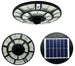 2000W LAMPIONE SOLARE LED ESTERNO ROTONDO GIARDINO FARO LUCE FREDDA CREPUSCOLARE