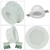 Portafaretto Gesso Incasso A Scomparsa Supporto Faretto Tondo Con Vetrino Gs-15