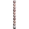 Pallina albero Amicasa 9020183 Tubo Sfera Mix Blush pink