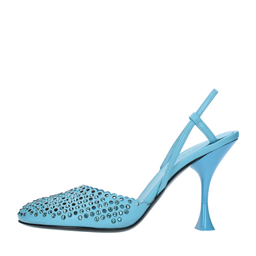 3JUIN Scarpe con Tacco Azzurro da donna