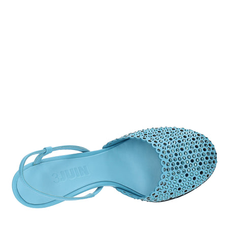 3JUIN Scarpe con Tacco Azzurro da donna