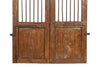 Biscottini Porta portone in legno massello e ferro da interno o da esterno vecchia e antica medievale scorrevole