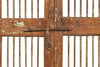 Biscottini Porta portone in legno massello e ferro da interno o da esterno vecchia e antica medievale scorrevole