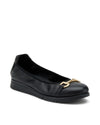 Frau ballerina superflex in pelle black con morsetto 51P4