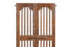 Biscottini Porta portone in legno massello e ferro da interno o da esterno vecchia e antica medievale scorrevole