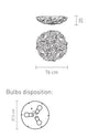Lampada a soffitto Slamp Veli Large gold, silver, copper