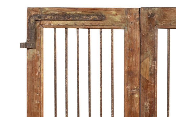 Biscottini Porta portone in legno massello e ferro da interno o da esterno vecchia e antica medievale scorrevole