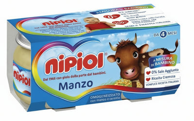 Nipiol omogeneizzato manzo 80gx2vasetti