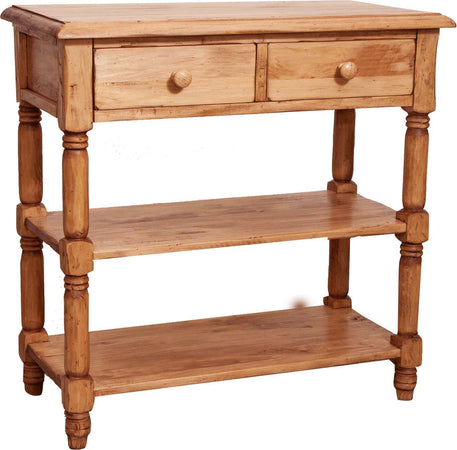 Biscottini Biscottini Tavolino Country legno massello tiglio naturale 80x38x80 Made Italy