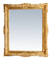 Biscottini Specchiera da parete verticale/orizzontale in legno finitura foglia oro anticato L93xPR5,5xH107 cm Made in Italy