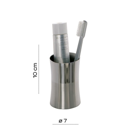 Portaspazzolini Design in Resina - Fiore Lucido/Spazzolato