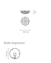 Lampada a soffitto Slamp Veli Mini gold, silver, copper