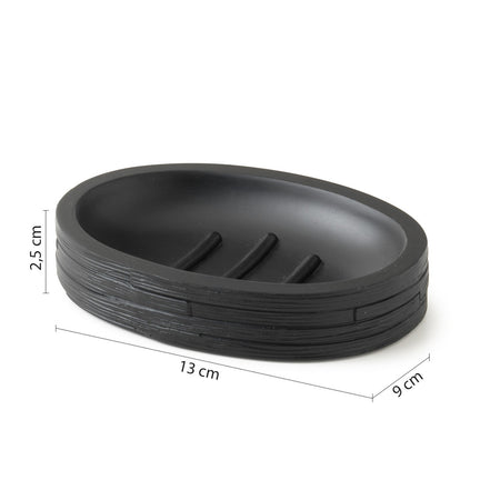 Portasapone Alin Nero | Design Raffinato