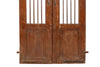 Biscottini Porta portone in legno massello e ferro da interno o da esterno vecchia e antica medievale scorrevole