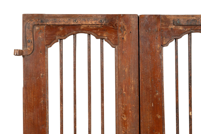 Biscottini Porta portone in legno massello e ferro da interno o da esterno vecchia e antica medievale scorrevole