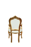 Biscottini Biscottini Poltrona Stile Francese Luigi XVI Faggio Intagliato Oro 60x60x107