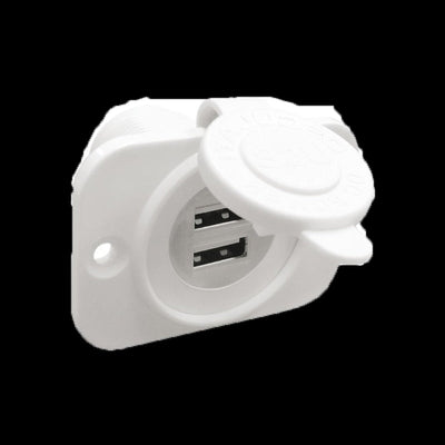Presa incasso doppia USB Type-A + Type-C bianca