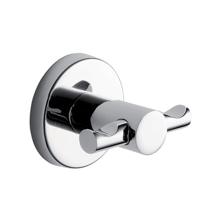 2 Appendini da parete Doppio supporto Azzurra Cromato | Completo per il tuo Bagno