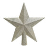 Puntale albero di natale Amicasa 9029547 Stella Glitter Pearl