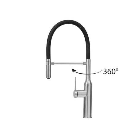 Rubinetto Cucina Acciaio Inox Doccetta Battle