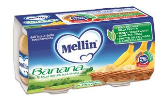 Mellin omog banana 2x100g