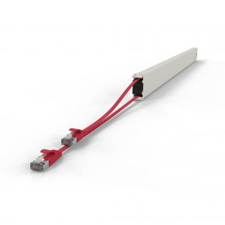 PATCHBOX CONE46STPRD cavo di rete Rosso 2,5 m Cat6a U/FTP [STP] (PATCHBOX.ONE 46RU CAT.6A STP CASSETTE,RED 1,8M + 0,7M)