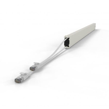 PATCHBOX CONE46STPWH cavo di rete Bianco 2,5 m Cat6a U/FTP [STP] (PATCHBOX.ONE 46RU CAT.6A STP CASSETTE,WHITE 1,8M + 0,7M)