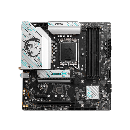 MSI MB B760, B760M GAMING PLUS, LGA1700,4DDR5,2PCI-EX16,1PCI-EX1,2M.2,4SATA3,2USB3.2 GEN2,7US