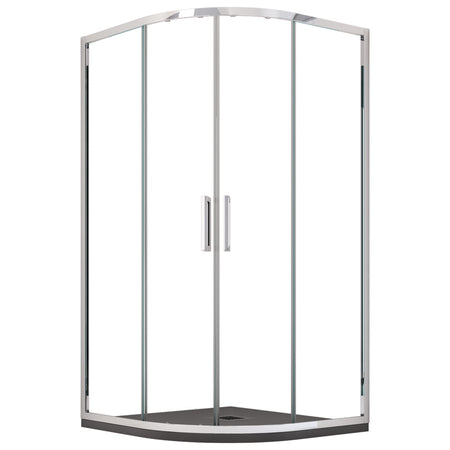 Box Doccia semicircolare Trasparente Scorrevole h195 6mm Atena