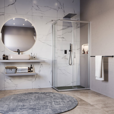 Box doccia angolare trasparente 195 6mm MATIAS